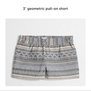 J. Crew geometric pull on short 4
